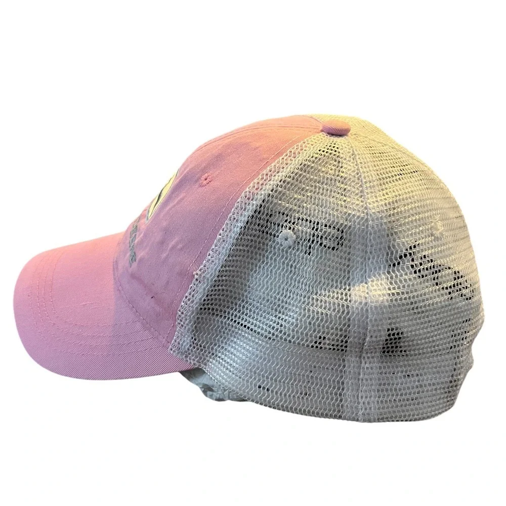 John Deere Trucker Hat Womens Pink White Mesh Snapback Cap Farm Workwear